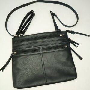 Crossbody purse bag tote. 11"x10" Rossetti Black